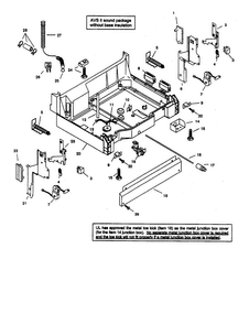 Base Diagram and Parts List for SHU66E02UC 14 Bosch Dishwasher