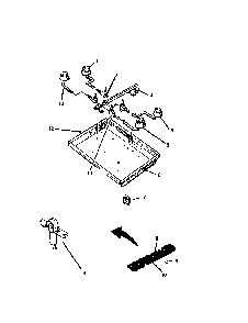 Burner - Gth30, Gth30lp Diagram and Parts List for GTH30LP  Thermador Cooktop