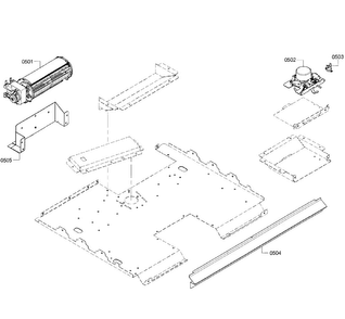 Fan Assy Diagram and Parts List for HBN3550UC 11 Bosch Wall Oven