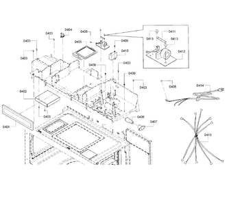 Electrical Parts Diagram and Parts List for HMV3052U 02 Bosch Microwave