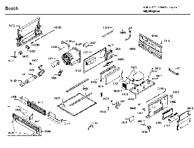 Compressor Diagram and Parts List for B18IF800SP 03 Bosch Freezer