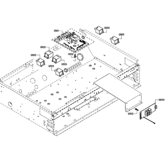 Pcb's Assy Diagram and Parts List for PRD366GHU 11 Thermador Range