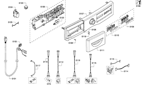 Part Location Diagram of 00618256 Bosch BUTTON-SET.