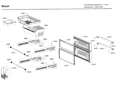 Part Location Diagram of 00774917 Bosch HANDLE-DOOR