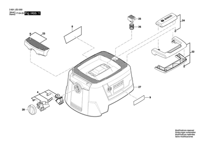 Part Location Diagram of 1619PA7290 Bosch Rotary Knob