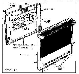 Self-cleaning Door Disassembly Diagram and Parts List for CMT2BGSD  Thermador Range