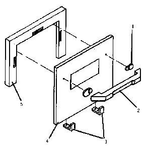 White Door Assembly Front Cosmetic Parts Diagram and Parts List for CT227NW  Thermador Range