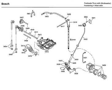 Pump Diagram and Parts List for WFMC3301UC 01 Bosch Washer