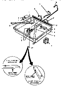 Section 6 Diagram and Parts List for GG3002  Thermador Cooktop