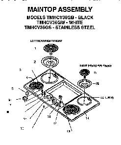 Part Location Diagram of 00142388 Bosch Stove Top