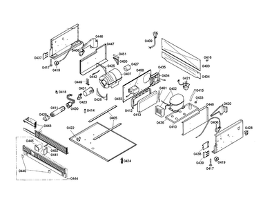 Condenser/compressor Diagram and Parts List for T30IF70PSS-01  Thermador Freezer