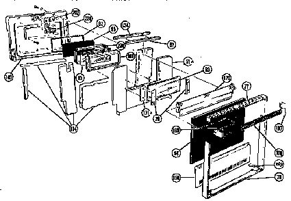 Cmt2bg-sd Shutterless Door For Microwave Oven Diagram and Parts List for CMT19 SVC CODE G Thermador Microwave