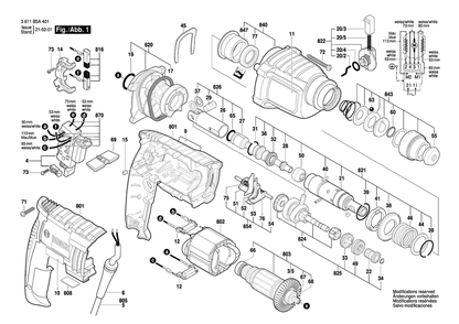 Part Location Diagram of 1600A0013U Bosch Plain Bearing