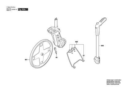 Part Location Diagram of 2610A16268 Bosch Tool STAND