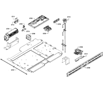 Pcb's Assy Diagram and Parts List for HBL8750UC 10 Bosch Microwave Oven Combo