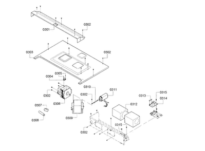 Mag Assy Diagram and Parts List for HMC87151UC 01 Bosch Microwave