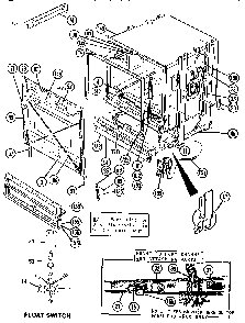 Door/frames Diagram and Parts List for THD3600  Thermador Dishwasher