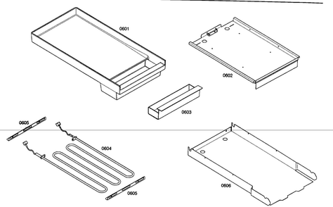 Electric Griddle Diagram and Parts List for PRD484ECG02  Thermador Range