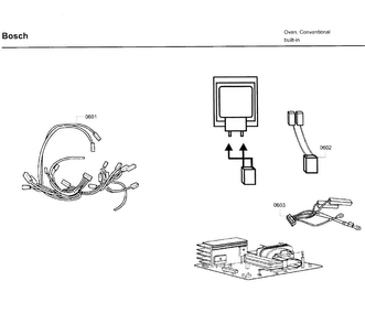 Electrical Parts Diagram and Parts List for HBL5750UC 09 Bosch Microwave