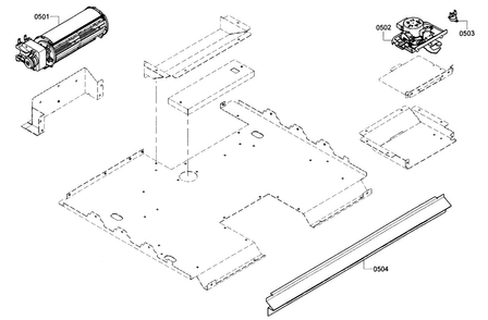 Fan Diagram and Parts List for HBN5620UC 03 Bosch Wall Oven