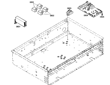 Pcb Control Panel Diagram and Parts List for PRD364EDHU03  Thermador Range