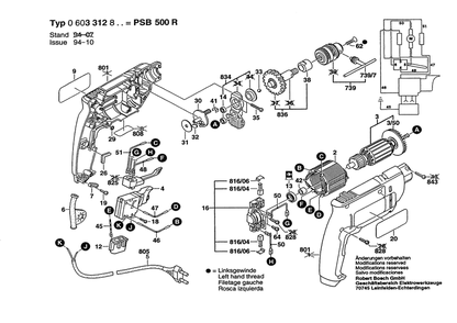 Part Location Diagram of 1608571062 Bosch Key Chuck
