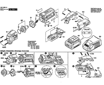 Bosch Gop18v-28bl Diagram and Parts List for GOP18V-28BL  Bosch Multi-Tool