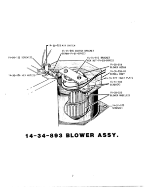08 - BLOWER ASSEMBLY Diagram and Parts List for CMT-231  Bosch Range