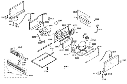 Compressor Diagram and Parts List for T24IR70NSP 20 Thermador Refrigerator