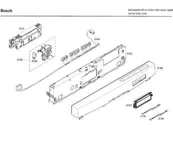 Part Location Diagram of 00446433 Bosch CABLE HARNESS