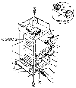 Body Parts Diagram and Parts List for CMT227  Thermador Microwave