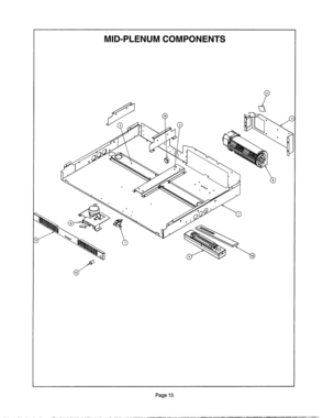 14 - MID-PLENUM COMPONENTS Diagram and Parts List for CJ302UW  Bosch Range