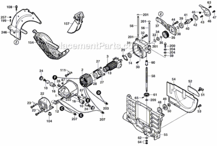 Page B Diagram and Parts List for 4100DG-09 3601L13010 Bosch Table Saw