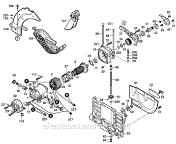 Page B Diagram and Parts List for 4100 0601B13010 Bosch Table Saw
