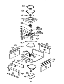 Page 31 Diagram and Parts List for GPS486GDS  Thermador Cooktop