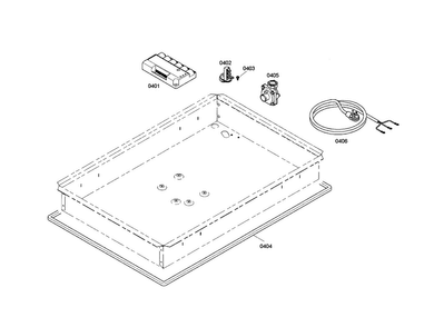 Spark Module/regulator Diagram and Parts List for SGS304FS 01 Thermador Cooktop