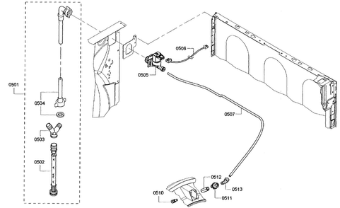 Mist Assy Diagram and Parts List for WTVC533CUS 10 Bosch Dryer