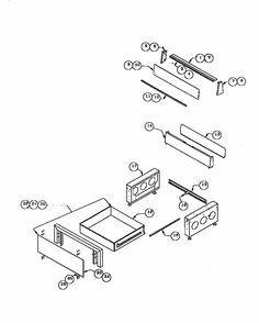 Storage Drawer And Base Diagram and Parts List for RDF30  Thermador Range
