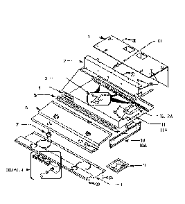 Rough-in Plate Diagram and Parts List for H42HQS  Thermador Range Hood