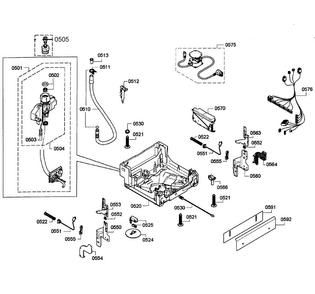 Part Location Diagram of 00657340 Bosch CABLE HARNESS