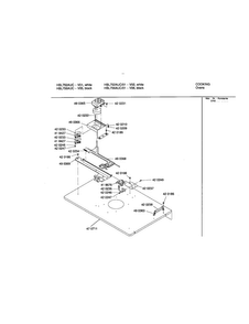 Lower Internal Panel Diagram and Parts List for HBL756AUC 01 Bosch Wall Oven