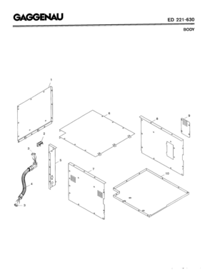 03 - BODY Diagram and Parts List for ED221-630  Bosch Range