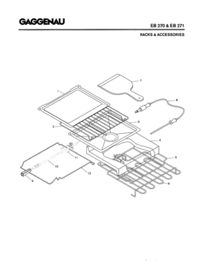 05 - RACKS & ACCESSORIES Diagram and Parts List for EB271-620  Bosch Range