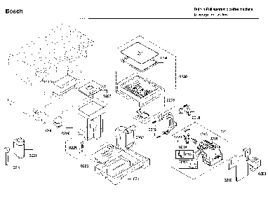Tank asy Diagram and Parts List for BCM8450UC 03 Bosch Coffee Maker