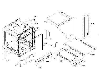 Tub/sealing Diagram and Parts List for SHE863WF2N 01 Bosch Dishwasher