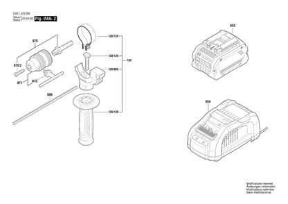 Part Location Diagram of 1607A350V0 Bosch Battery Pack