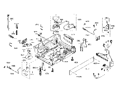 Base/power cord Diagram and Parts List for SHV863WD3N 10 Bosch Dishwasher