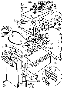 Frame Diagram and Parts List for WCC22  Thermador Trash Compactor