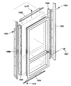 Trim Asy Diagram and Parts List for KBULT3655E01  Thermador Refrigerator