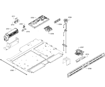 Pcb,s Assy Diagram and Parts List for HBL5750UC 05 Bosch Microwave